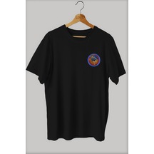Noıssey -wed Çizgi Roman Baskılı Oversize T-shirt Tişört Sokak Tarzı Siyah