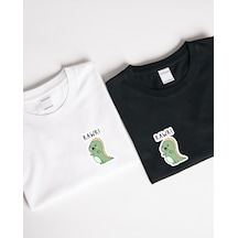 Karakartal Sevdalıları İçin Baskılı Tasarım T-shirt Beyaz