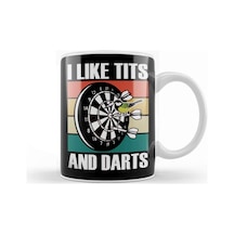 Funny Darts Arrow Birds Dartboard Retro Dart Player Bullseye Kupa Bardak Porselen Karışık