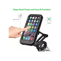 Su Geçirmez Scooter Motor Bisiklet Telefon Tutucu 360 Ayarlanabilir Kapaklı Dokunmatik B-t X-91