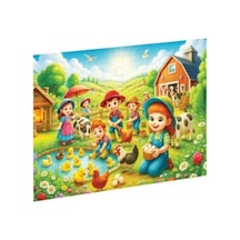 Ca Games Puzzle Çiftlikteki Çocuklar Ahşap