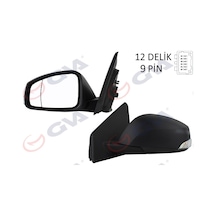 Gva Dış Dikiz Aynası Sol Megane-fluence 08 Elektrikli Isıtmalı Sinyalli Sensörlü Asferik 9 Fiş Vm-6138ehsal Gva 1011320 963020180r 963028938r