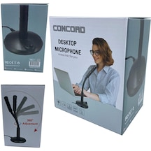 3.5 Mm Aux Jaklı Masaüstü Mikrofon Concrod Mc-7