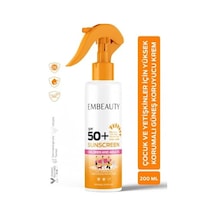 Embeauty Çocuk Ve Yetişkinler İçin Güneş Koruyucu Krem Spf50+ 200 Ml