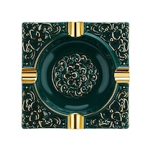 Lubinski Kabartma Motif Porselen Puro Küllüğü Yeşil/gold 4lü Lb-841