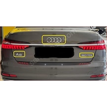 Audi A6 Ve 50 Tdı Krom Bagaj Yazısı Ve Bagaj Arması Seti 3'lü Paket
