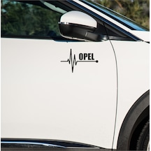 Opel Ascona Sticker Sol Sağ Yan Ayna Altı Araç Markalı Sticke