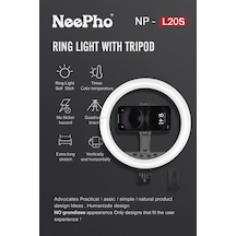 Xiaomi 15 Uyumlu Np-l20s Profesyonel Ring Light Selfie Çubuğu Ve Tripod Seti