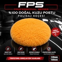 Fps Profesyonel Seri 130 Mm - %100 Doğal Kuzu Postu Polisaj Keçesi Pasta Cila Ekipmanı High Gloss & Heavy Cut