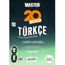 Okyanus Yayıncılık - 8.Sınıf Master 20 Türkçe Denemesi