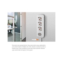 Multi-let Siyah İkili Priz Topraklı Kablolu Çocuk Korumalı 5mt İkili 1