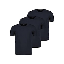 Üçlü Set T8569 Dewberry Bisiklet Yaka Erkek T-shırt-koyu Lacivert-koyu Lacivert-koyu Lacivert Koyu Lacivert-koyu Lacivert-koyu Lacivert