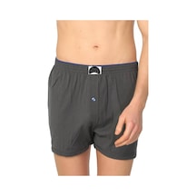 Erkek Füme Renk 3 Adet Havlu Bel Boxer Füme