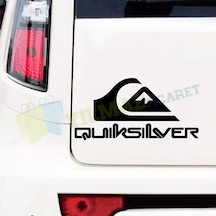Quiksilver Logo Yazı Oto Sticker Yapıştırma Araba Etiket 2 Adet