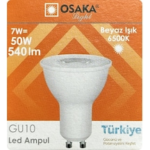 4 Adet Osaka 7w 50w Beyaz Işık 6500k Gu10 Duylu Led Spot Ampul