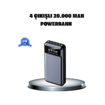Hubrendy  Powerbank 20000 Mah 4 Çıkışlı Hızlı Şarjlı Ve Led Göstergeli Diğer