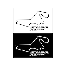 Istanbul Park Pist Silüet Sticker Logo   P.Black-