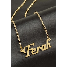 Ferah - 781 - İsimli - Glblseme - Kolye -sarı altın