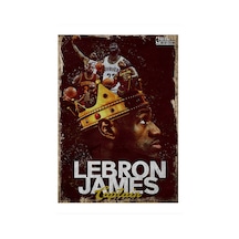 Bedeko Lebron James Dekoratif Ahşap Tablo 35 Cm X 50 Cm