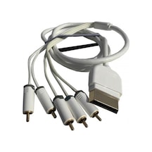 X Box 360 5 Rca Companent + R/l Audio Kablo Ses Ve Görüntü Kablosu 2m