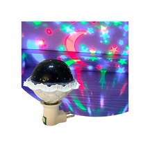 Kristal Gökyüzü Modlu Yıldızlı Hareketli 360 Derece Dönen Kristal Led Ampül Mavi