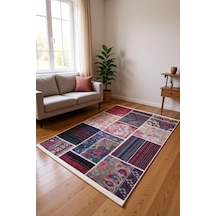 Blghome Dokuma Tabanlı Dijital Baskı Halı Blg3822 Pudra