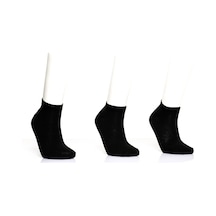 12 Adet Erkek Patik Siyah Çorap Siyah