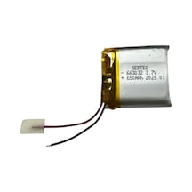 663032 3.7v 650mah Li-polymer Pil Devreli/1.5a