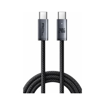 Ack-132 240w Pd3.1 Type-c To Type-c Ultra Hızlı Şarj Kablosu 1.2m - 48v/5a Laptop & Tablet Uyumlu Led Göstergeli Örgülü Kablo