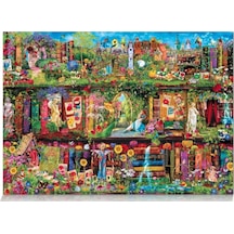 Star Puzzle 2000 Parça Raftaki Bahçe Puzzle - Aimee Stewart