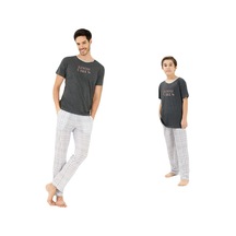 Yeni İnci Baba Oğul 2 Çift Viskon Pijama Takım 839 341 001
