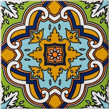 Can Seramik – 10x10 Cm. Cç-91 Kütahya Çini Karo 5'li 1 Paket