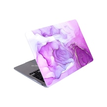 Macbook Uyumlu Air M1 Kılıf 13 İnç Maarble14nl Touchıd'li M1 Air A2337 A2179 A1932 İle Uyumlu Açık Lila