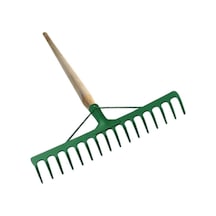 Takviyeli Tırmık 16 Dişli Bahçe Tırmıgı Ve 140 Cm Gürgen Sap Tırmık-1