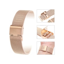24Mm Saat Kordonu Rose Bakır Hasır Kolçak 1.Kalite Örgü Kordon