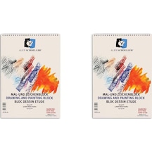 Alex Schoeller Resim Defteri 25X35 Spiralli 165 Gr 15 Yaprak Alx- N11.421