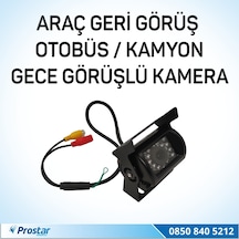Otobüs Kamyon Tır Geri Görüş Kamerası Ledli Arka Görüş Kamerası