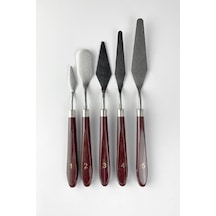 Metal Spatula Set 5'li Kahverengi