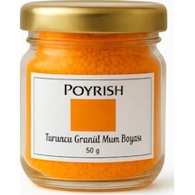 Turuncu Granül Mum Boyası 50 Gr Renksiz