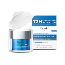 Eucerin Hyaluronik Asitli Sürükleyici Nemlendirici Jel Krem, Ultra Hafif Yüz Nemlendirici İnce Çizgileri Ve Kırışıklıkları Düzeltir, 1.7 Oz Kavanoz