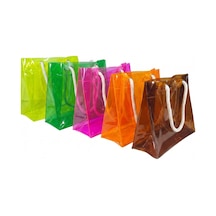 Rm Promosyon R&m Promosyon Kız Kıza Tatil & Bekarlığa Veda 5'li Şeffaf Plaj Çantası Seti 5 Farklı Renk 5'li Set Karamel, Pembe, Sarı, Turuncu, Yeşil 5'li Set Karamel, Pembe, Sarı, Turuncu, Yeşil