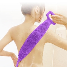Çift Taraflı Banyo Hamam Lifi Silikon Masajlı Yumuşak Duş Lifi Uzun Ömürlü Hazır Banyo Kesesi 2