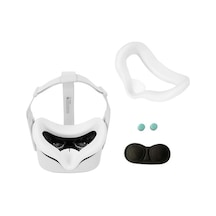Pazly Oculus Quest 2 Toz Geçirmez Kılıf Lens Kapağı Kapağı Kol - Beyaz Beyaz