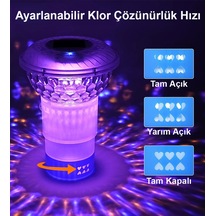 Greentech Güneş Enerjili, Klor Hazneli, Kumandalı Havuz Led Aydınlatma 1 Adet/gt-pl01