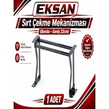 Sırt Çekme Mekanizması Borulu 22 Cm 1 Adettir Siyah