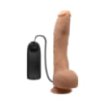 Hızlı Express Jack 26 Cm Titreşimli Realistik Vantuzlu G-spot Dildo Penis