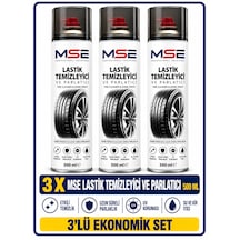 Mse Pro Lastik Temizleyici Ve Parlatıcı Sprey 500 Ml X 3 Adet / Oto Lastik Parlatıcı, Temizleyici Ve Bakım Spreyi Seti