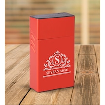 Kişiye Özel İsimli Kırmızı Touch Boy Metal Sigara Kutusu-11