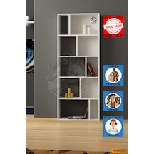 Tamamı Mdf 10 Bölmeli Boy Kitaplık Salon / Yatak Odası / Çalışma