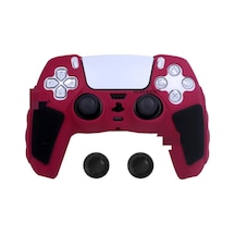 Ps5 Joystick Kol Silikon Kılıf Analog Koruyucu Set Bordo